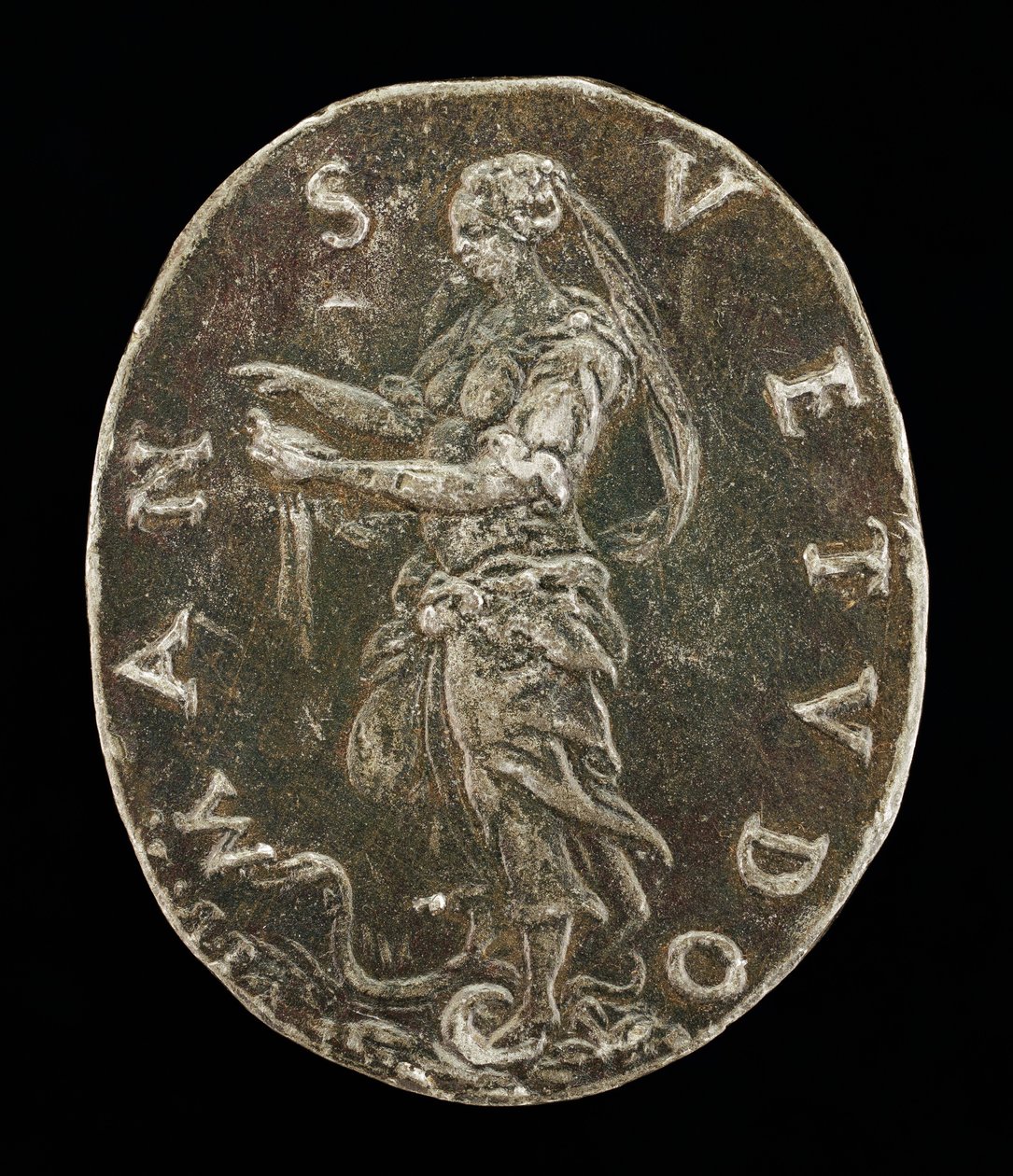 Mildhet som står på en slange [omvendt]. av Medallist T.R.