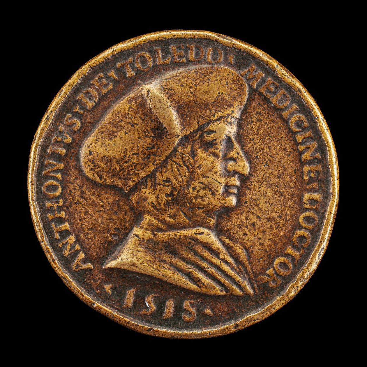 Antonio Gonzalo de Toledo, ca. 14801483-1524, lege i Lyon [forside], 1518. av Medallist of 1518