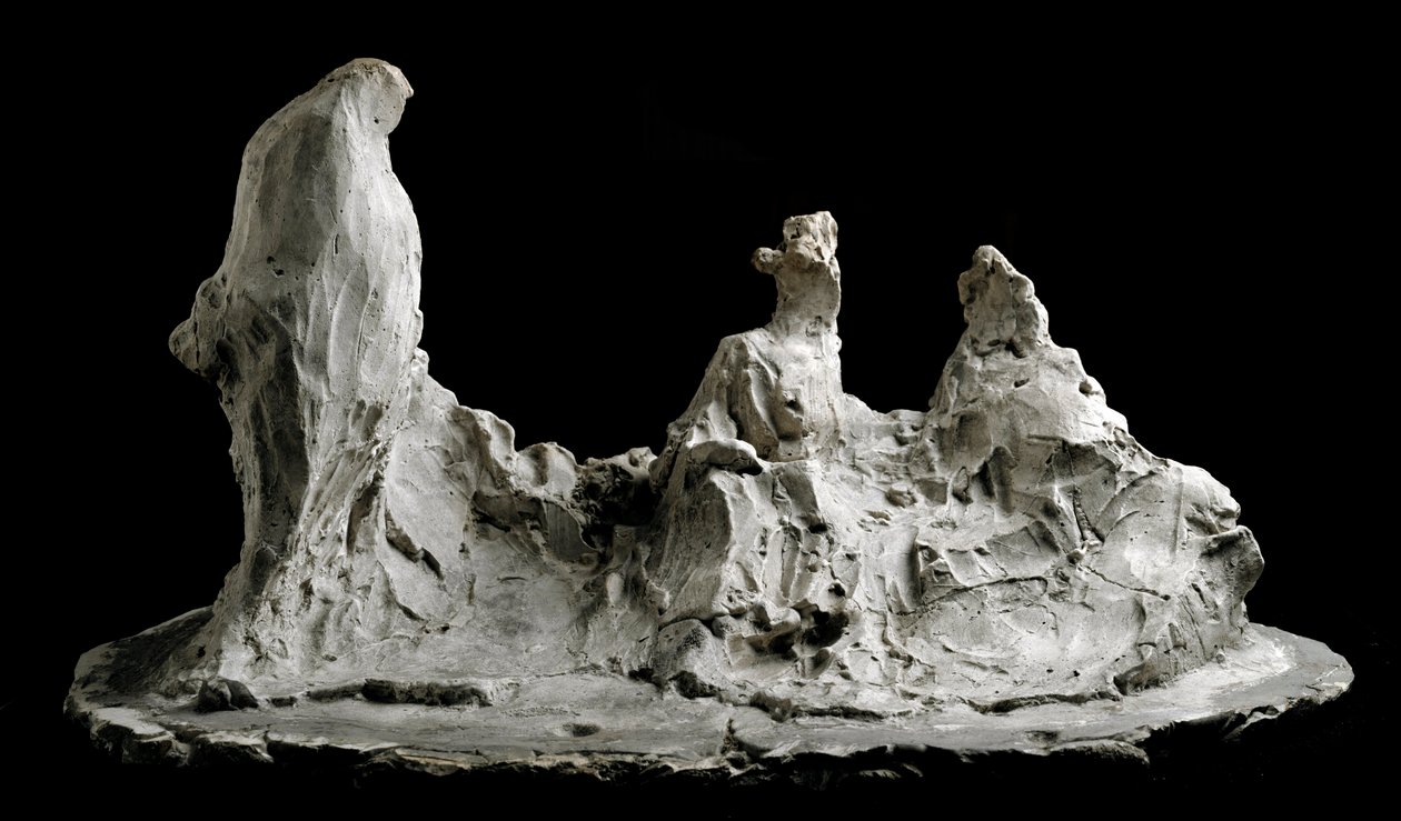 Samtale i en hageskulptur av Medardo Rosso (1858-1928) Barzio, Museo Medardo Rosso av Medardo Rosso