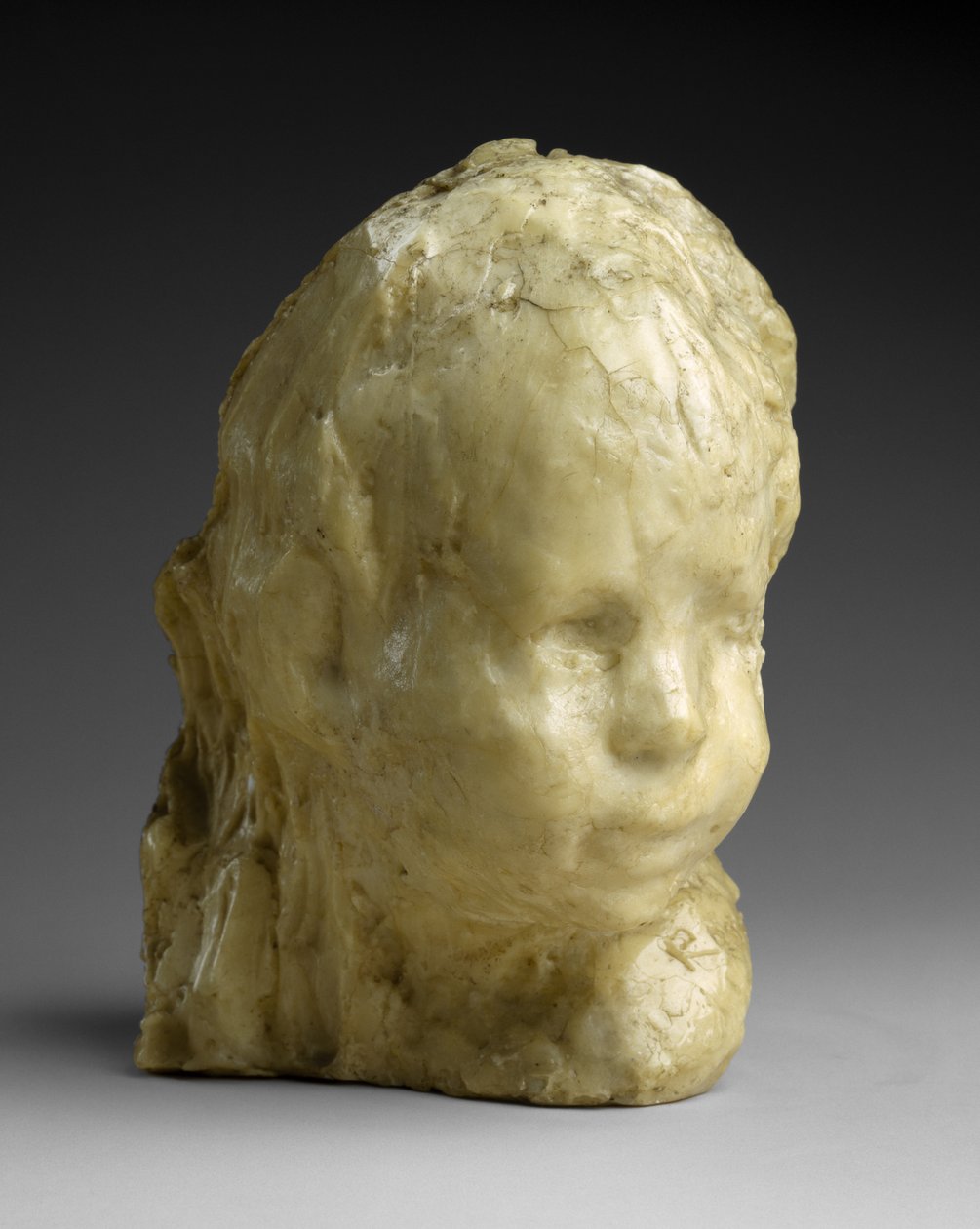 Head of a Child (The Jewish Boy), ca. 1892 (voks og gips) av Medardo Rosso