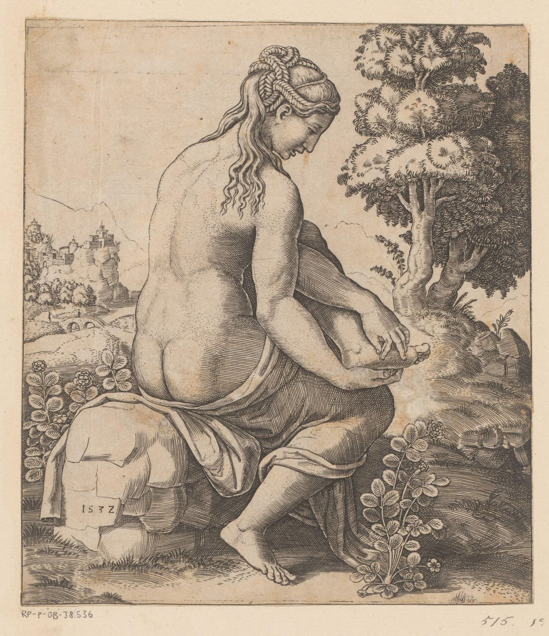 Venus og rosen av Meester van de Dobbelsteen