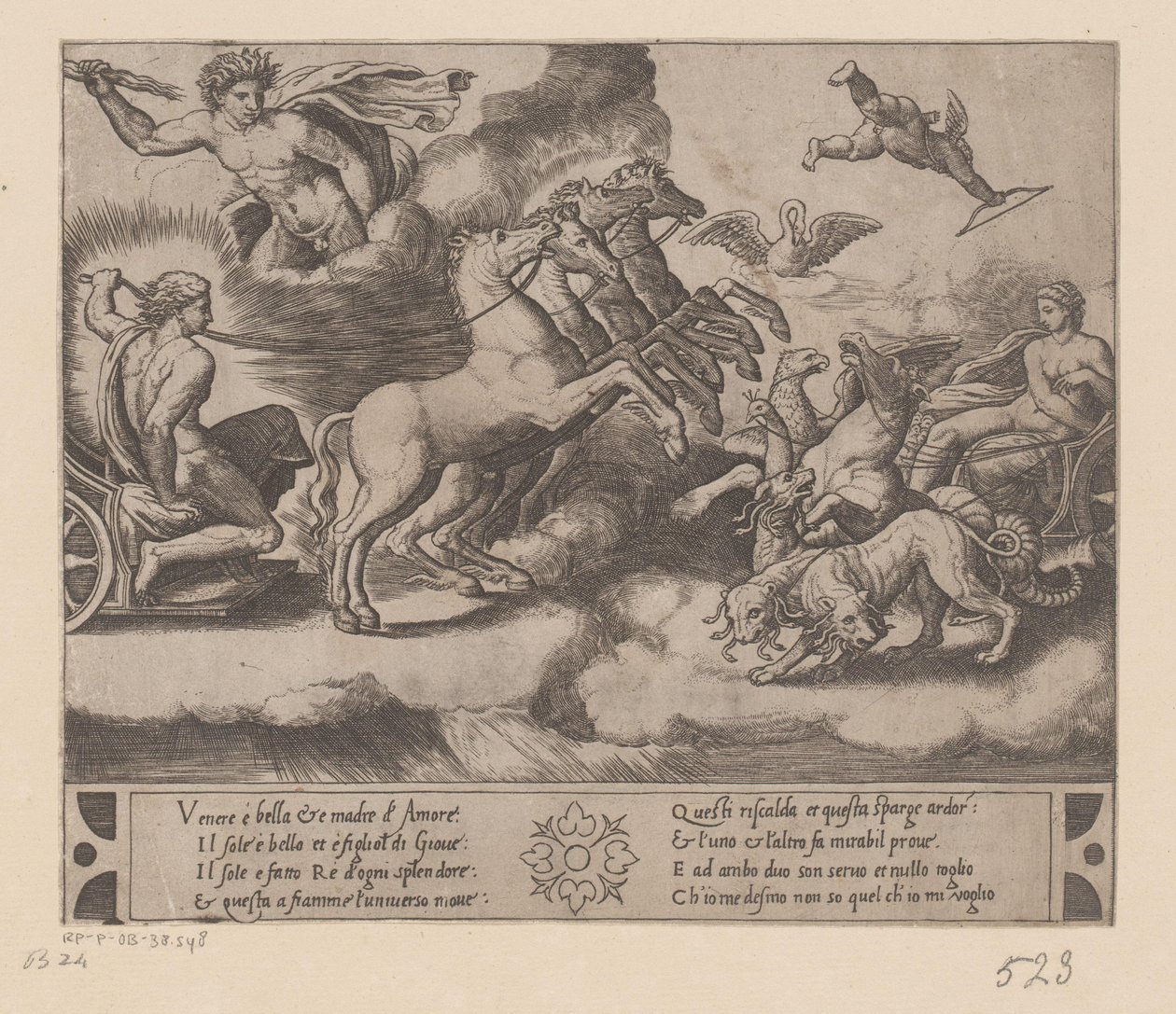 Biler av Venus og Apollo av Meester van de Dobbelsteen