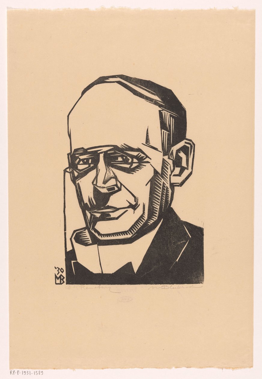 Portrett av Jacques Karel Rensburg av Meijer Bleekrode (signed by artist)