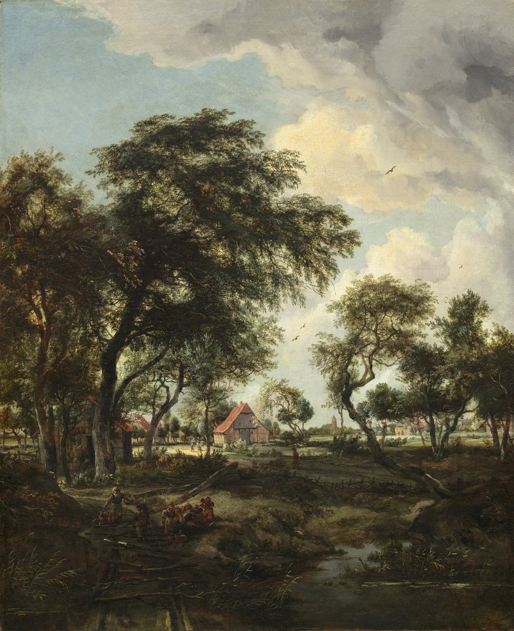 En gård i sollyset, 1668 av Meindert Hobbema