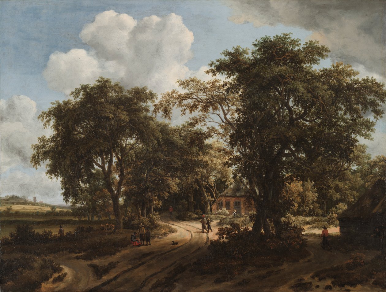 En hytte i skogen, ca. 1662. av Meindert Hobbema