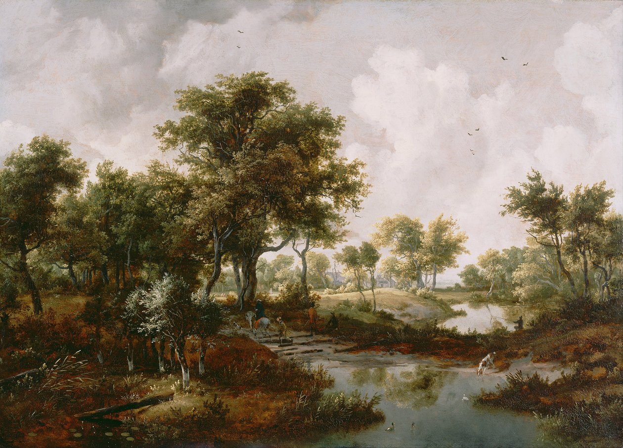 Et skogslandskap, 1667 av Meindert Hobbema