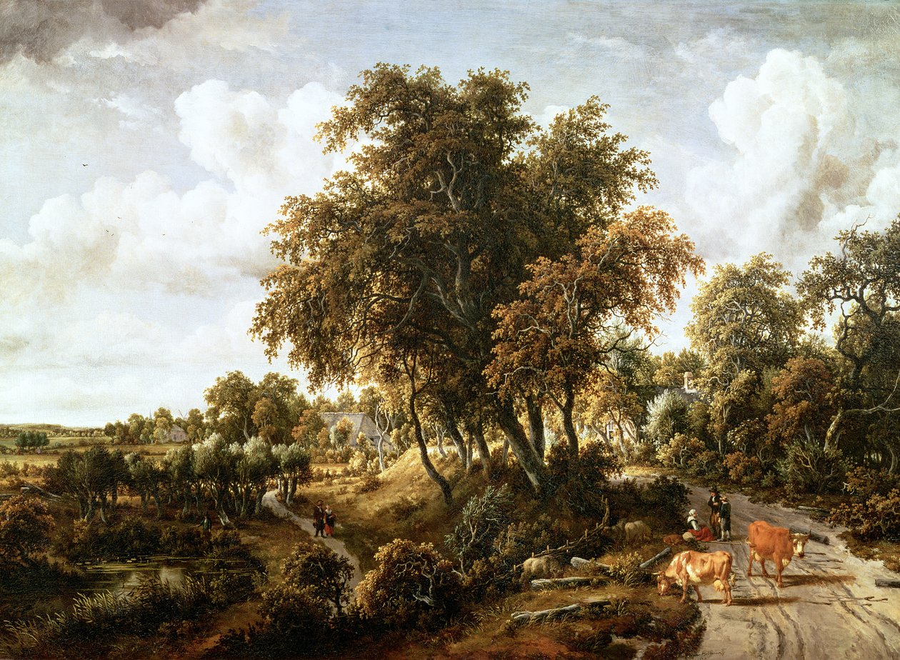 Veien på Dyke av Meindert Hobbema