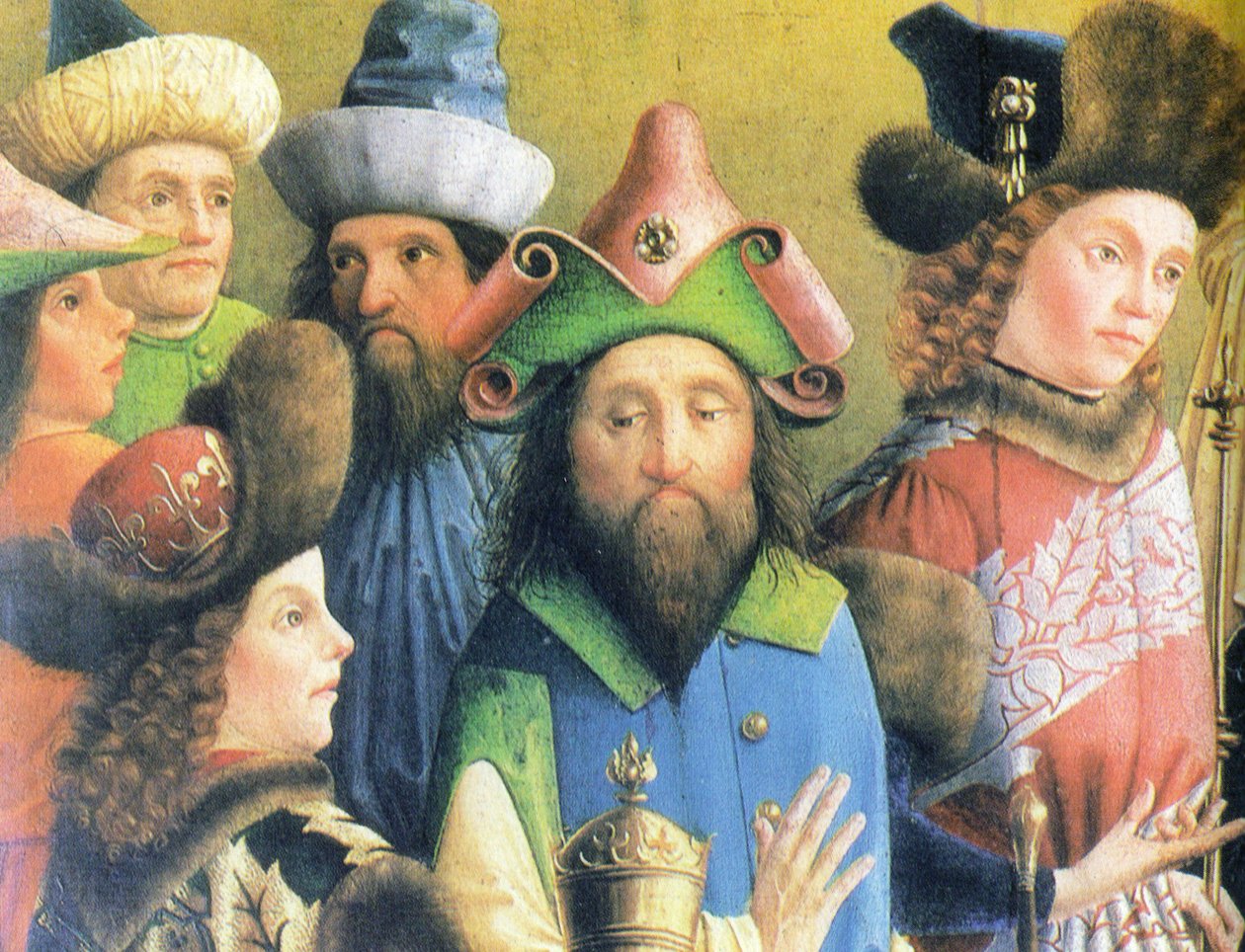 Tilbedelse av magi av Meister der Darmstädter Passion