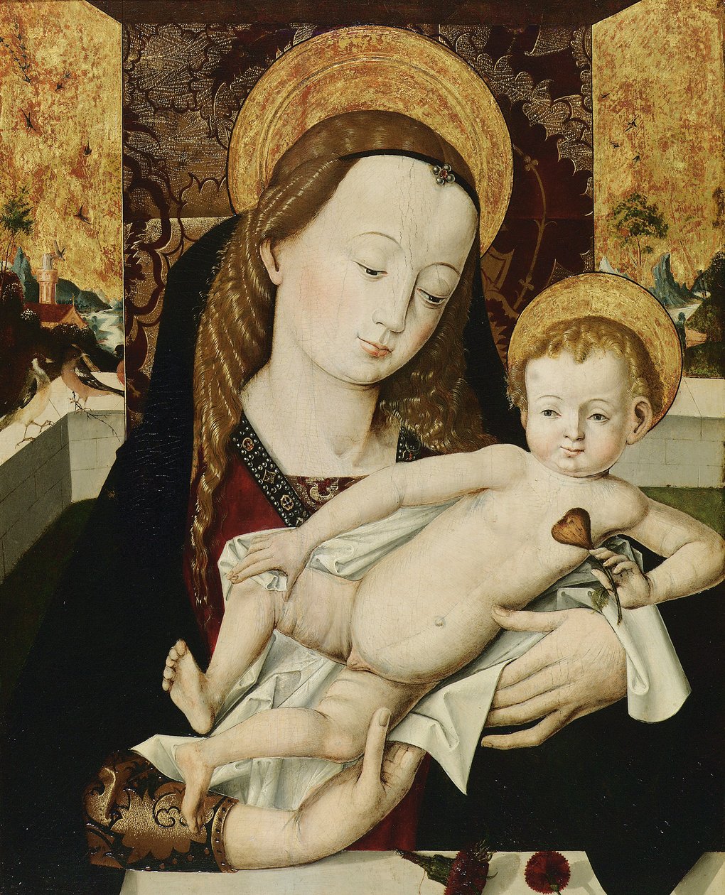 Madonna og barn av Meister der Habsburger