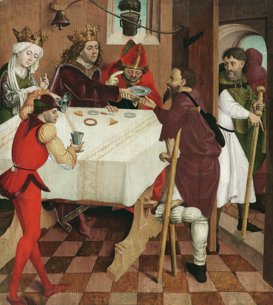 Almissedonasjon av St. Osvald av Meister der Oswaldlegende