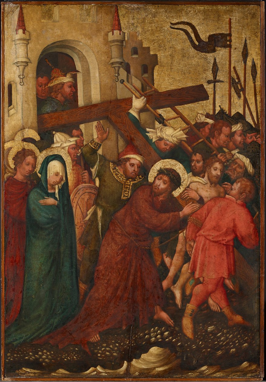 Kristus bærer korset av Meister der St. Lambrechter Votivtafel
