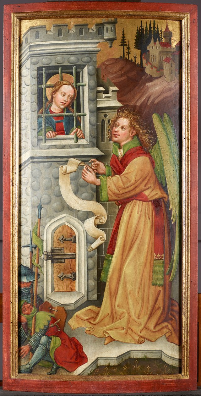 Engelen med den fengslede St. Catherine av Meister des Friedrichsaltars