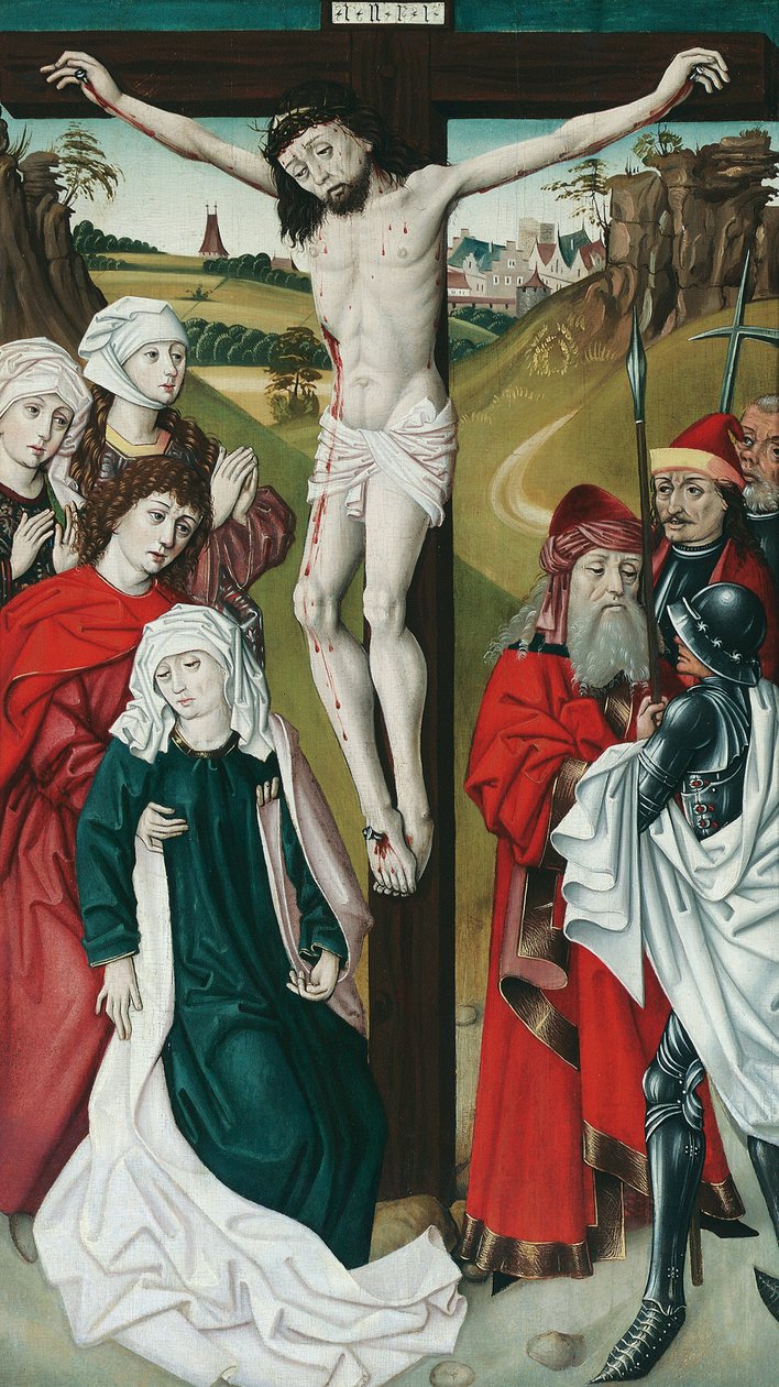 Kristi korsfestelse av Meister des Schottenaltars (Werkstatt)