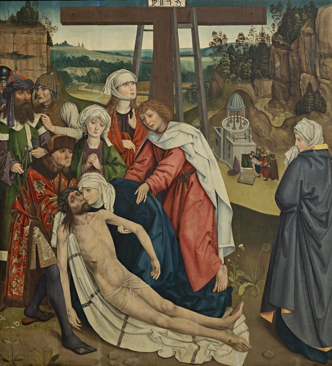 Kristi klagesang av Meister des Schottenaltars