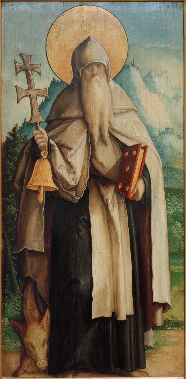 Saint Anthony som eremitt av Meister von Messkirch