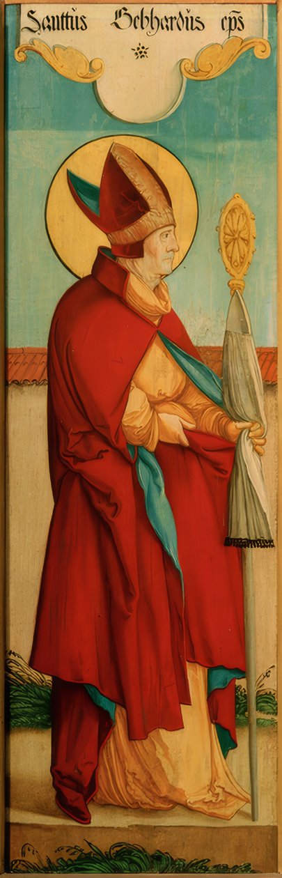 Saint Gebhard av Meister von Messkirch