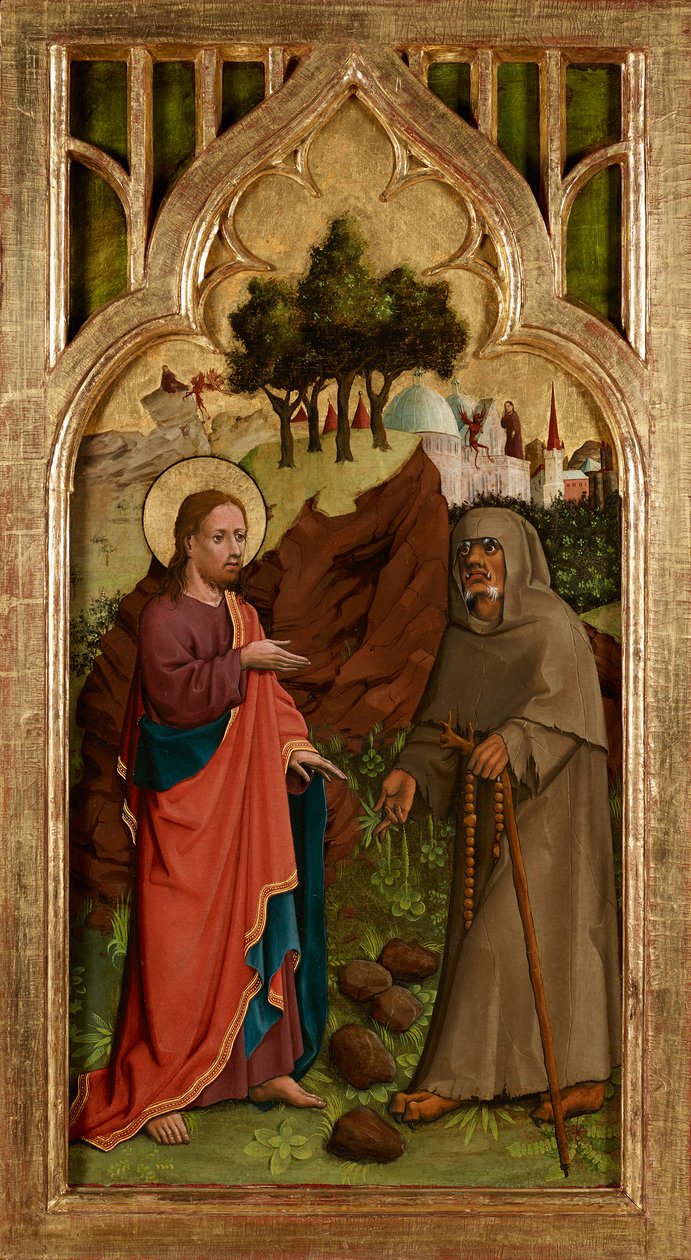 Kristi fristelse av Meister von Schloss Lichtenstein