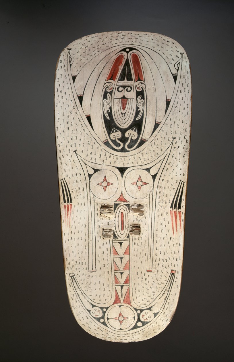 Skjold (malt tre) av Melanesian