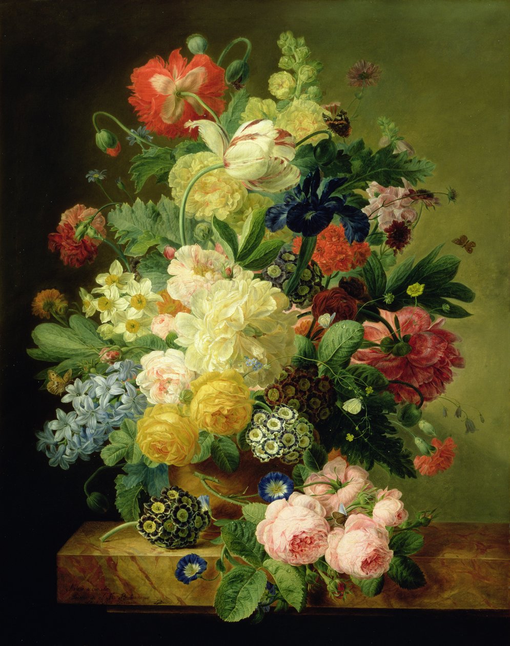 Vase med blomster av Melanie de Comolera