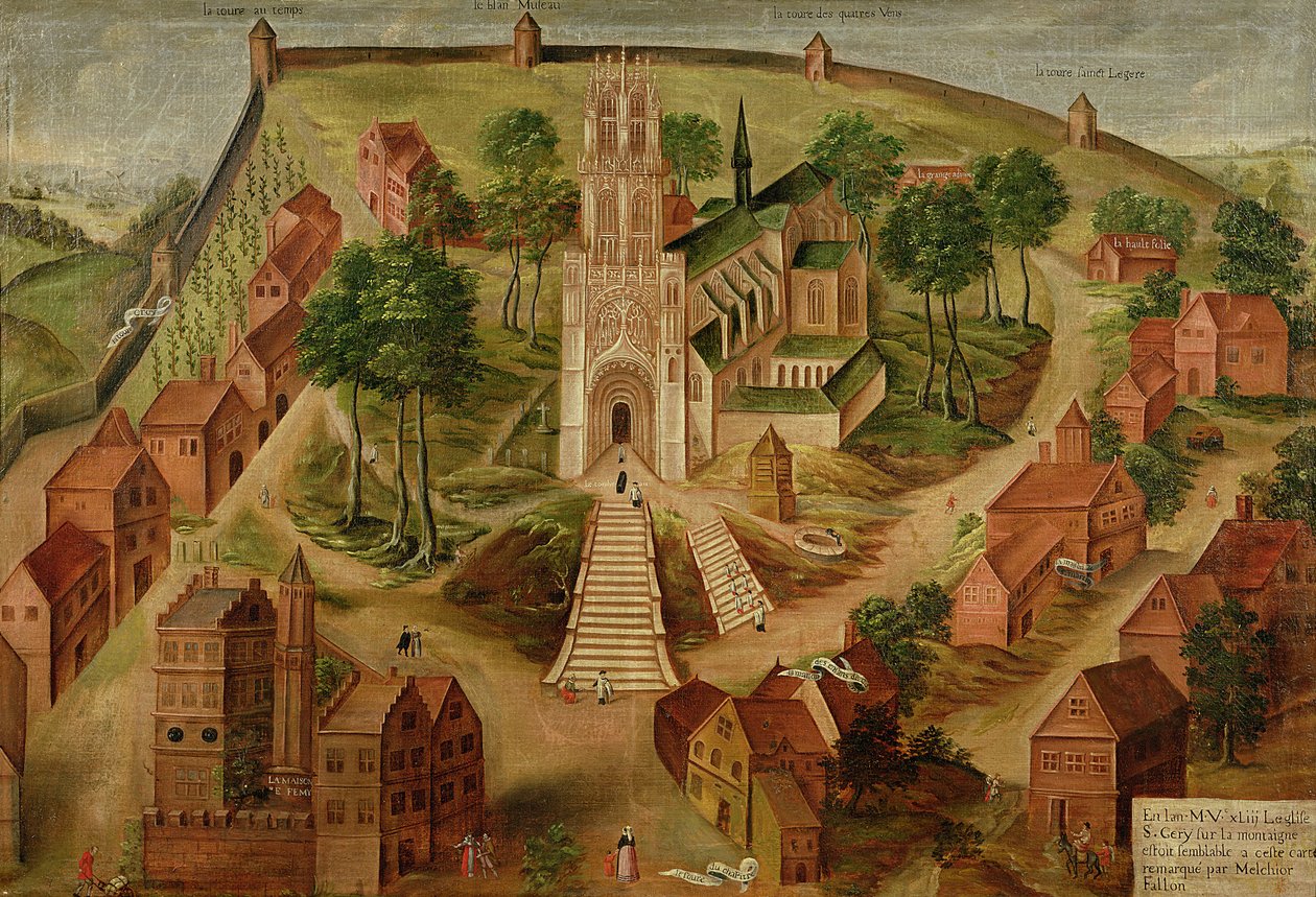 Saint-Gery-kirken, Cambrai, på Mont des Boeufs, 1543 av Melchior Fallon