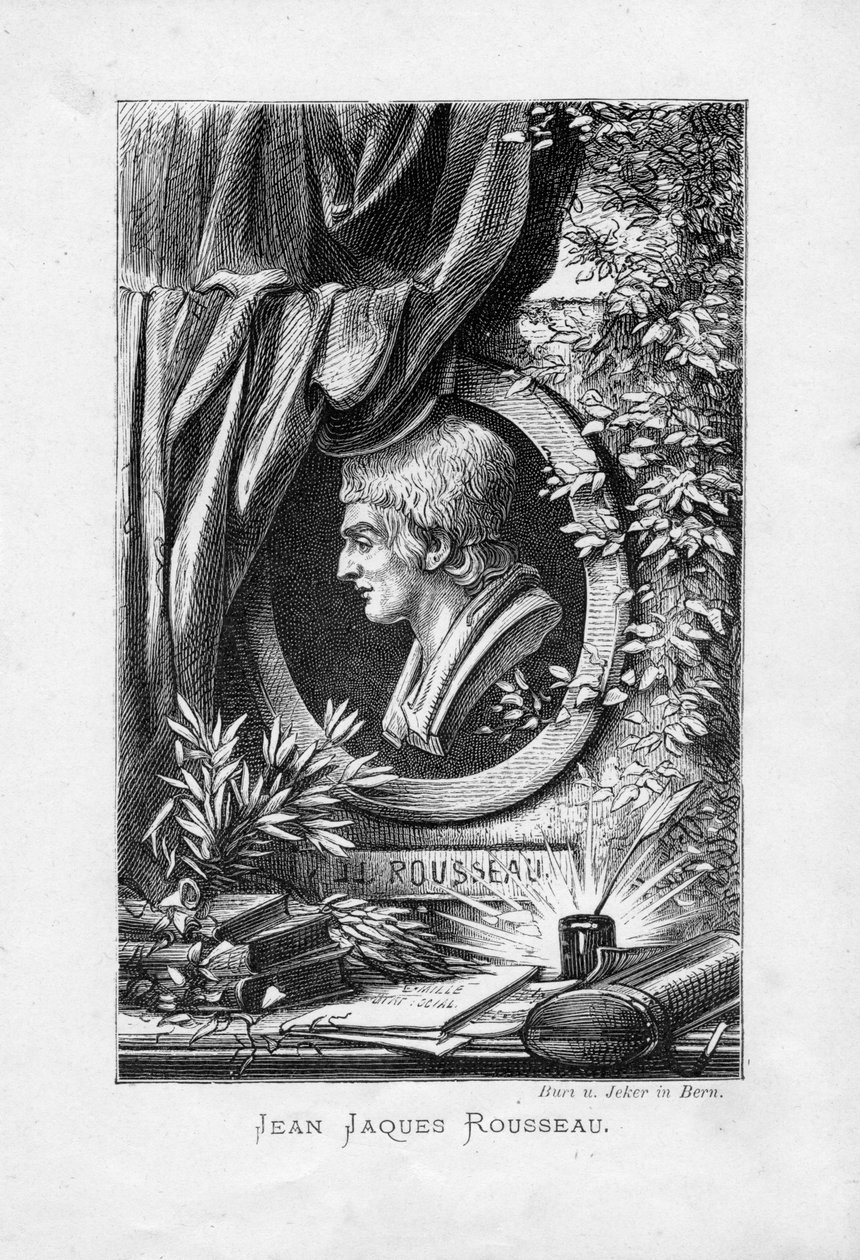 gravert portrett av Melchior Karl Jeker