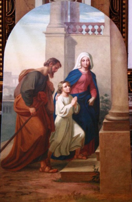 Hellig familie av Melchior Paul von Deschwanden