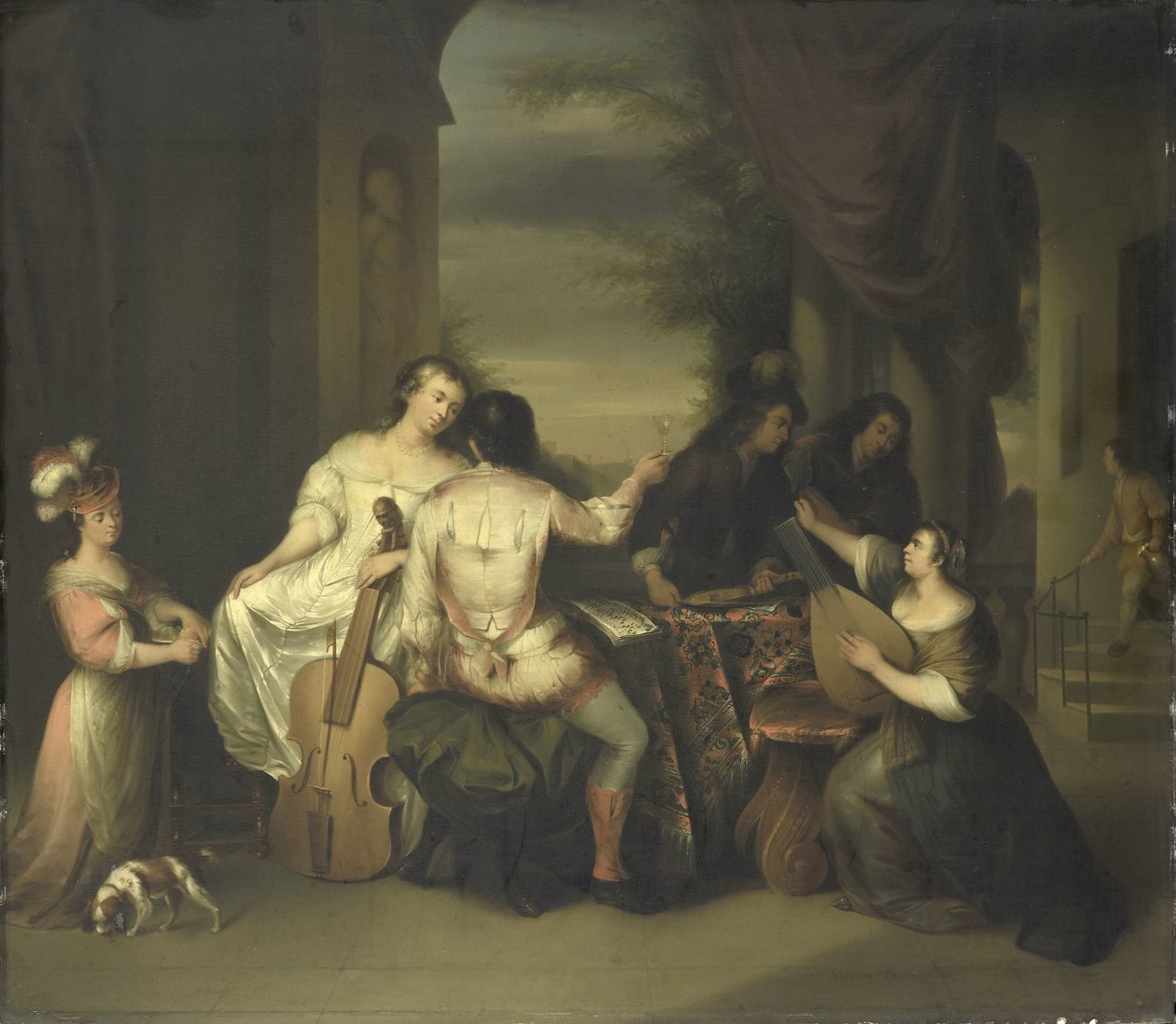 Et musikalsk selskap av Melchior Brassauw