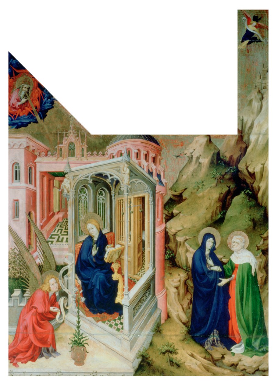 Kunngjøring og besøk, 1394-1399 av Melchior Broederlam