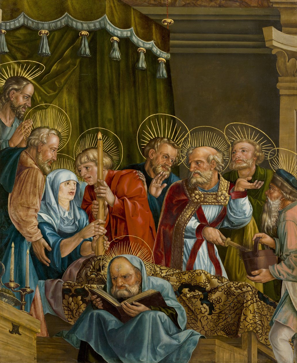 Jomfruens død av Feselen, Melchior (ca. 1495-1538). Olje på tre av Melchior Feselen