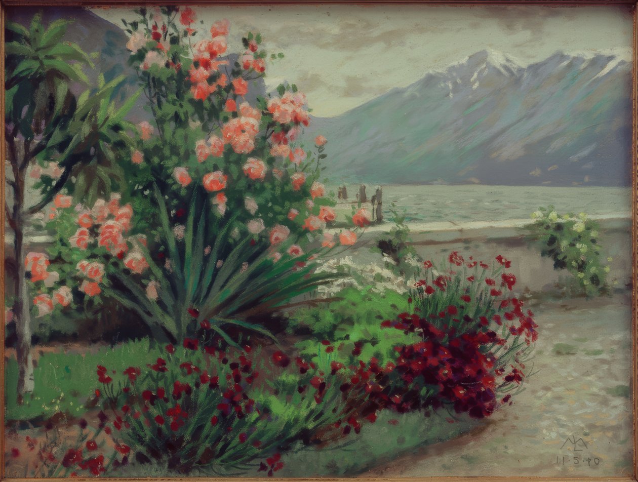 Blomsterhage om våren på Monte Baldo av Melchior Lechter