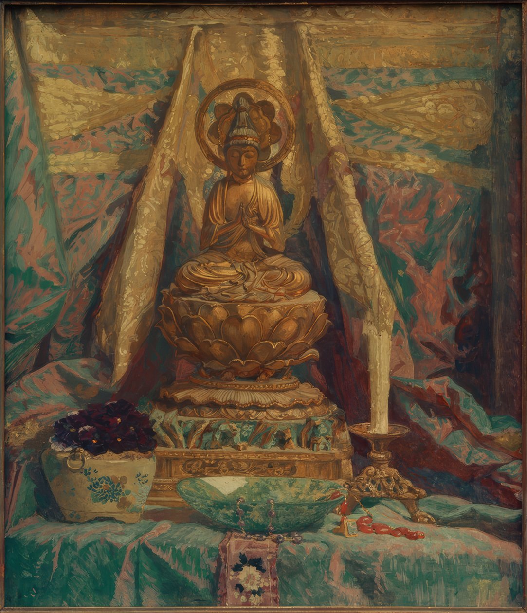 Buddha stilleben av Melchior Lechter