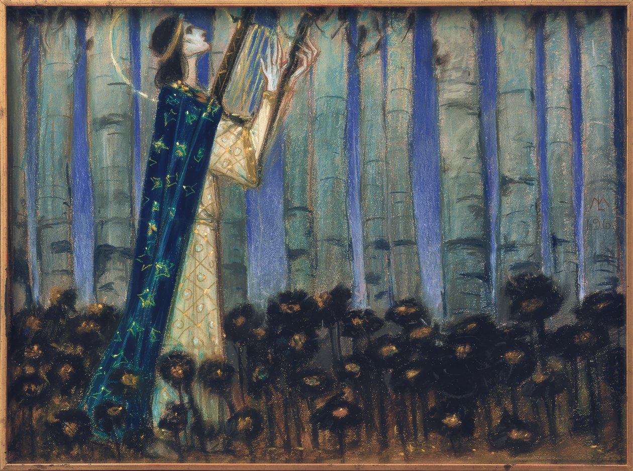 Orpheus (forstudie) av Melchior Lechter