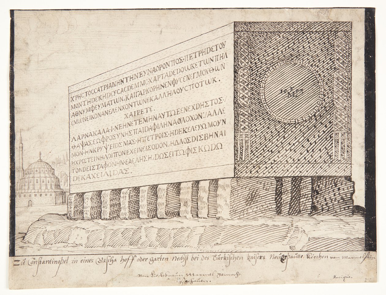 En sarkofag i Konstantinopel av Melchior Lorck