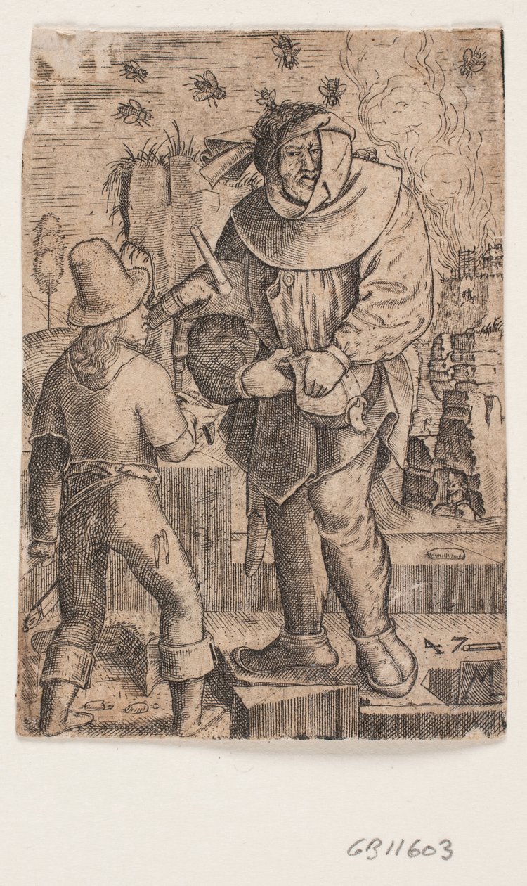 Mannen med sekkepipa av Melchior Lorck