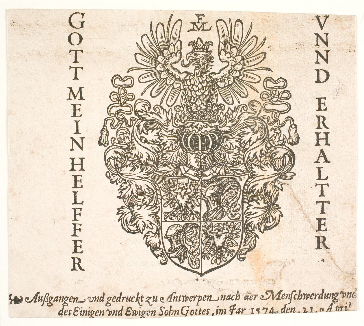 Melchior Lorcks våpenskjold av Melchior Lorck