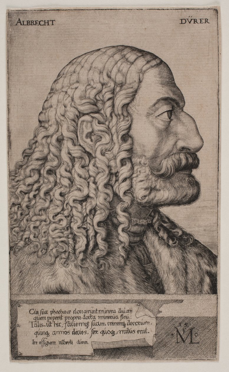 Portrett av Albrecht Dürer av Melchior Lorck