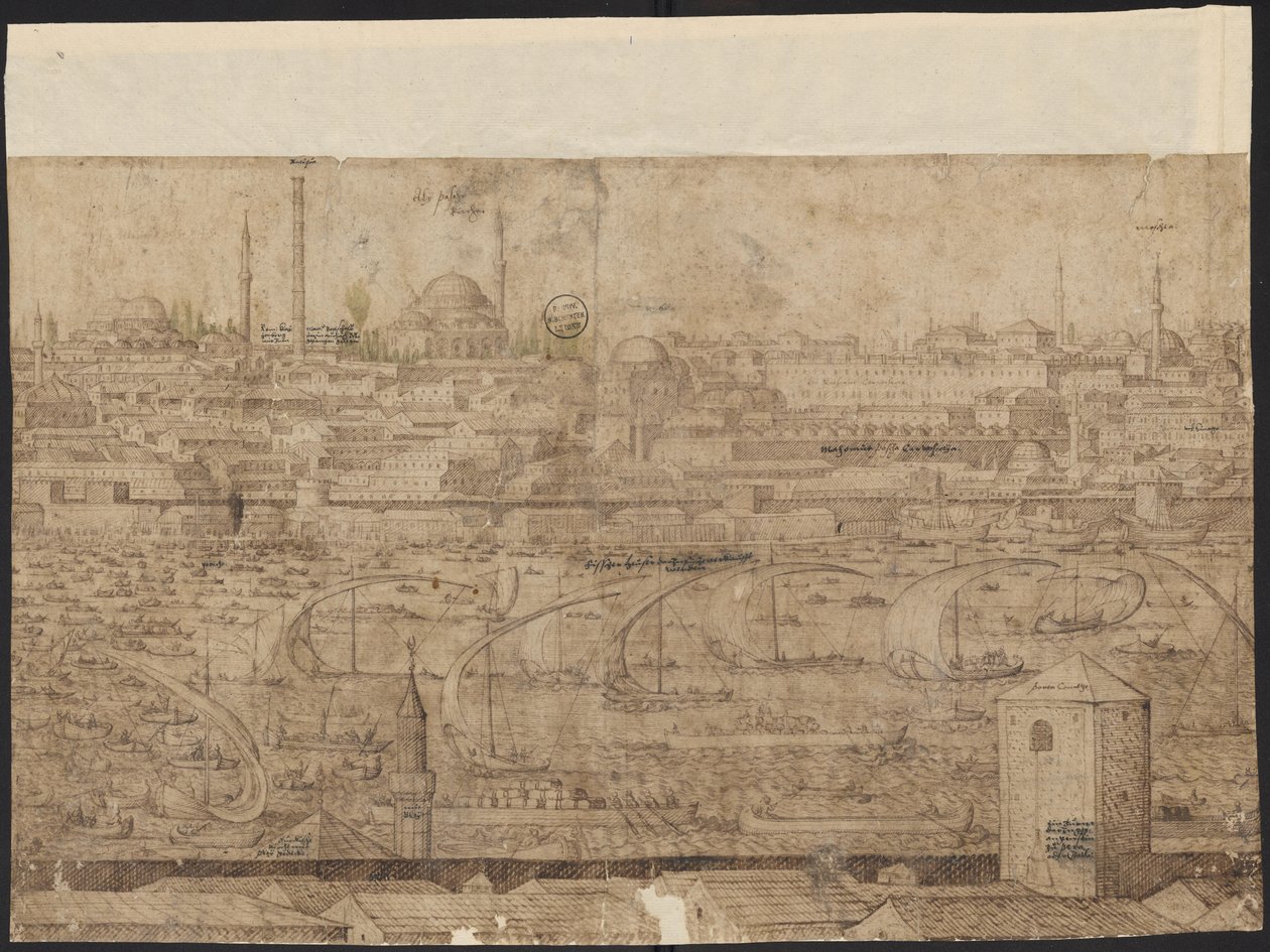 Prospekt av Konstantinopel, ark 8, Melchior Lorck, 1559 av Melchior Lorck