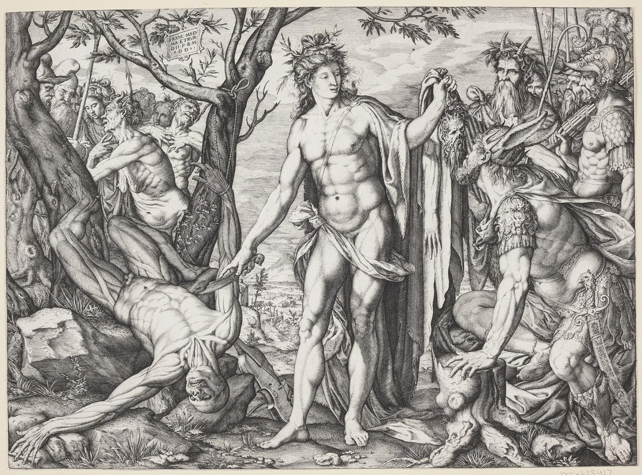 Apollo og Marsyas av Melchior Meier