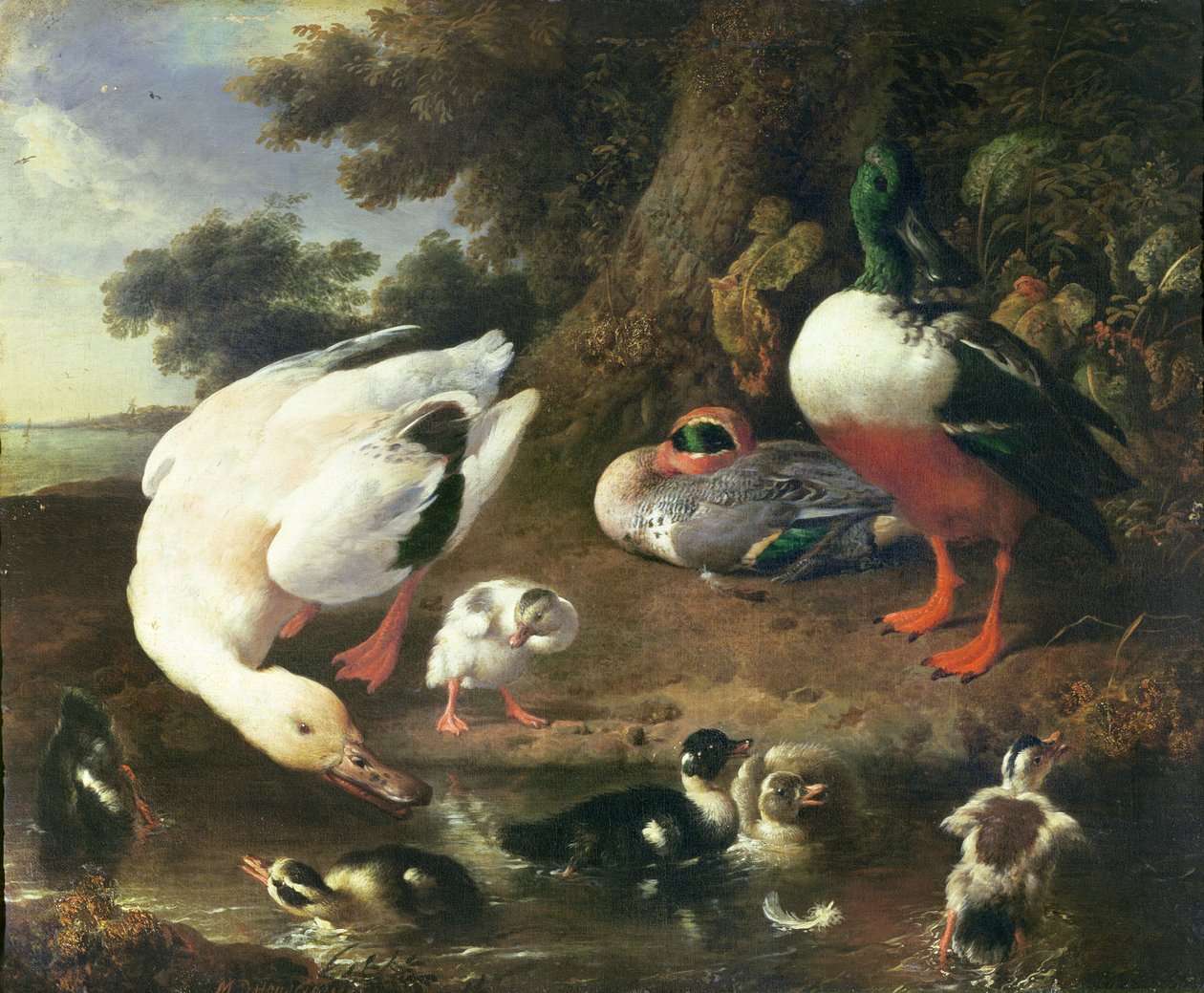 Gårdsender av Melchior de Hondecoeter