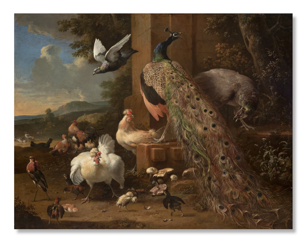 Menasjeriet, ca. 1680 av Melchior de Hondecoeter