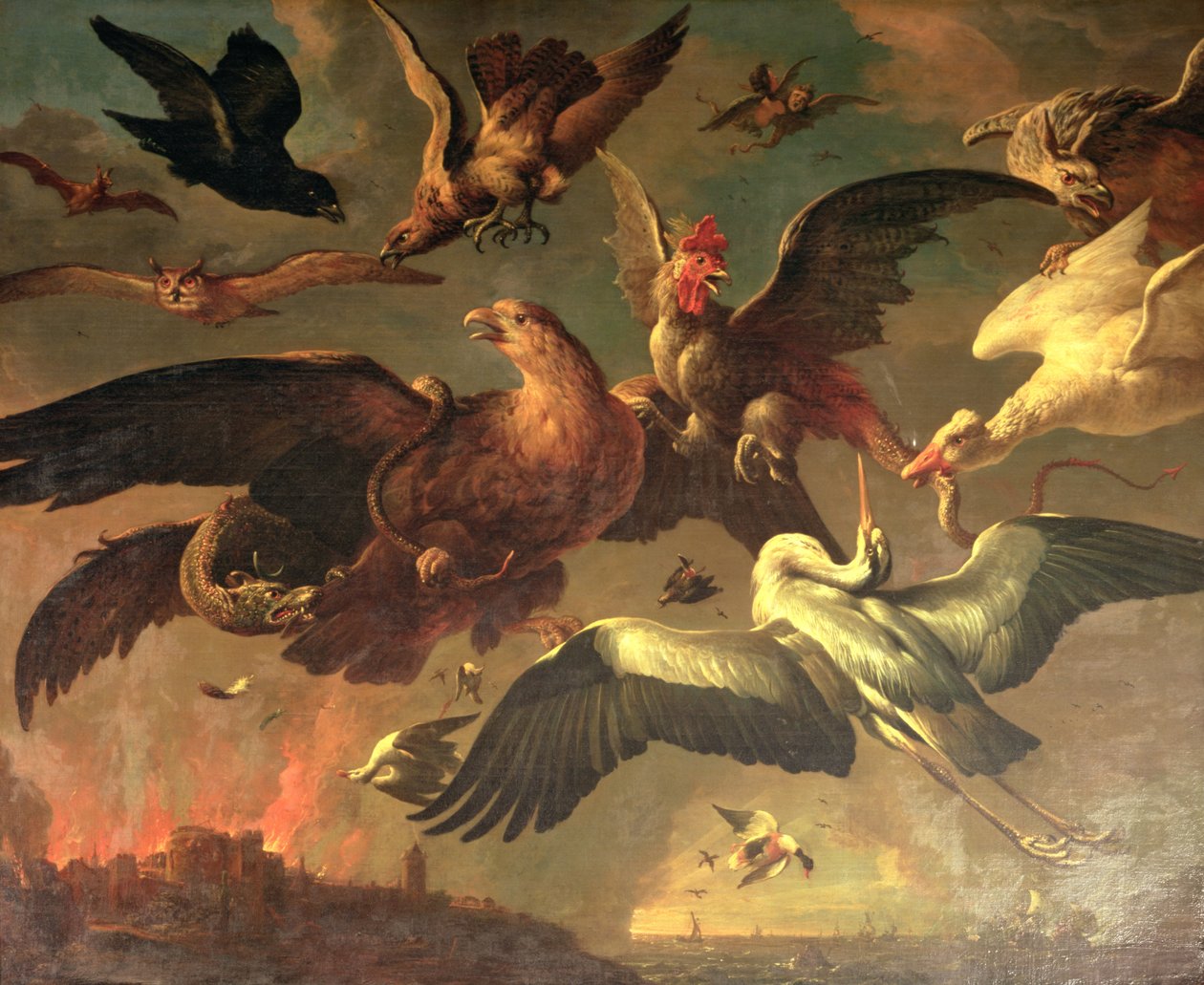 Vilhelm IIIs lavlandskriger (se også 143658) av Melchior de Hondecoeter