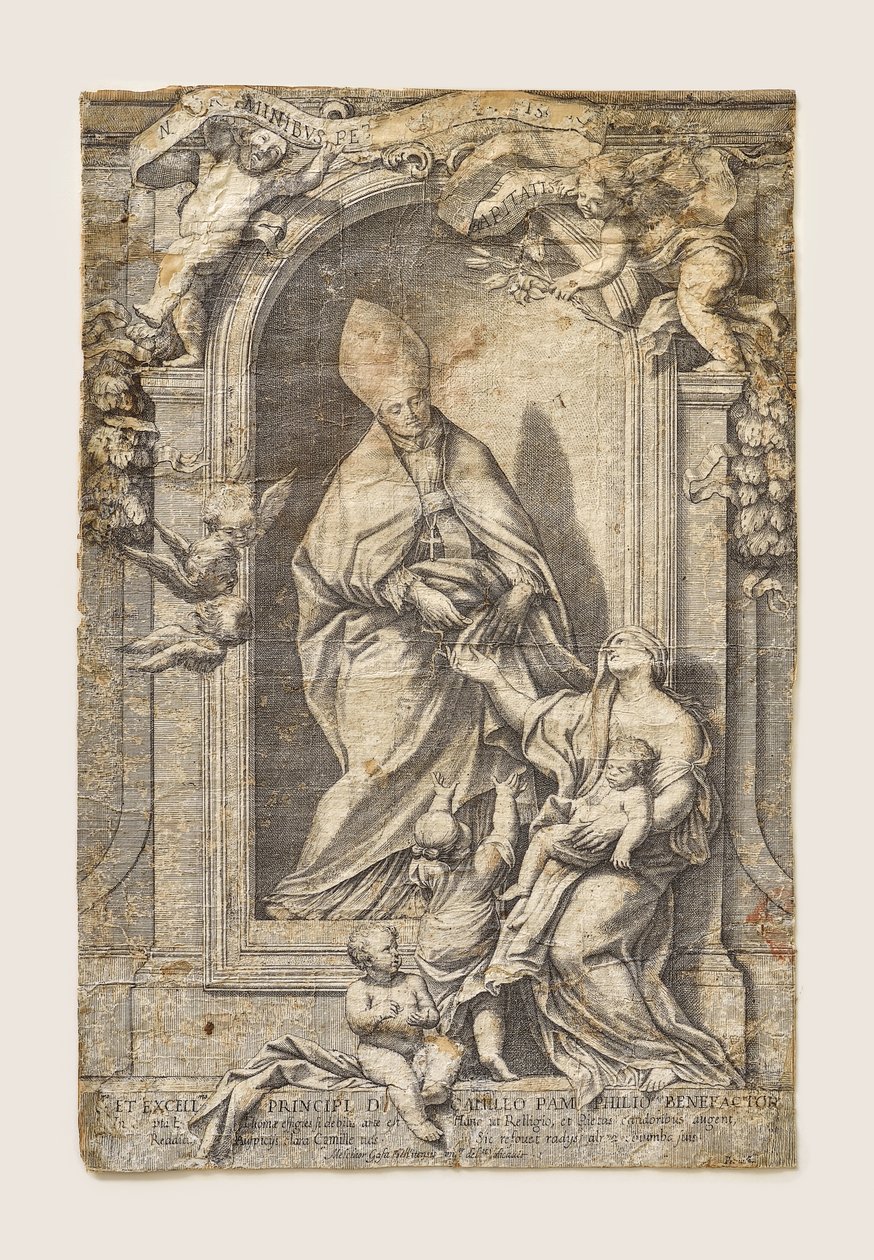 Veldedighet til St Thomas av Villanova av Melchiorre Cafa