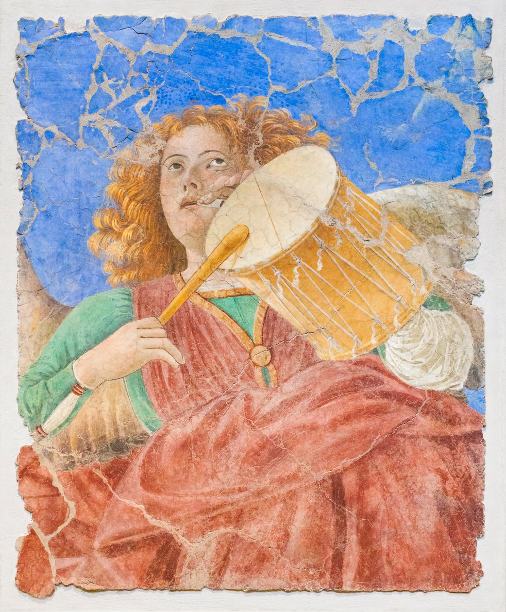 Musikkskapende engler, ca. 1480 (restaurert freskomaleri) av Melozzo da Forli