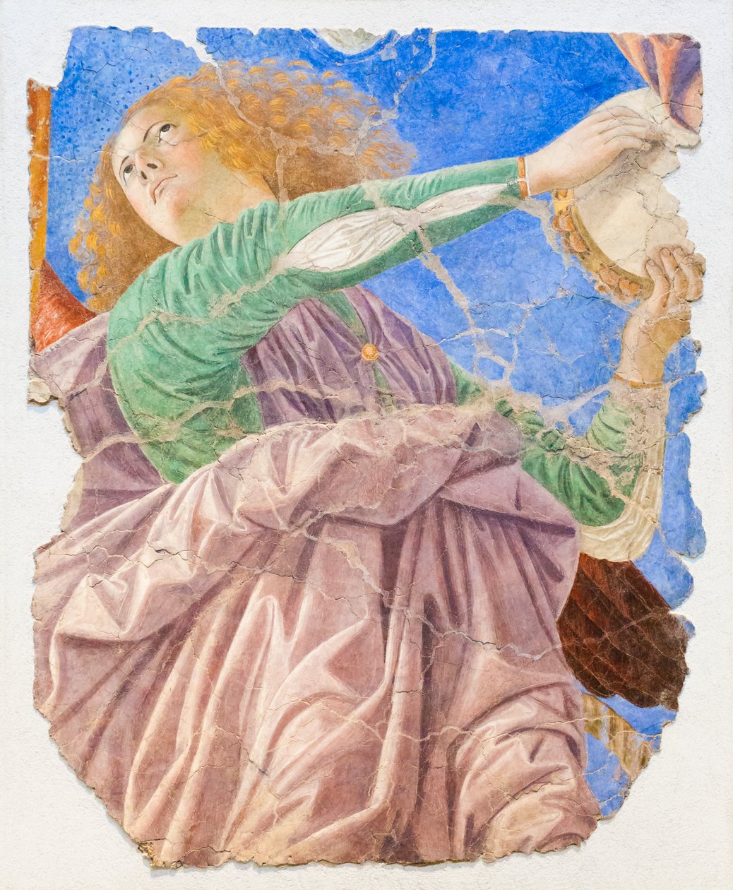 Musikkskapende engler, ca. 1480 (restaurert freskomaleri) av Melozzo da Forli