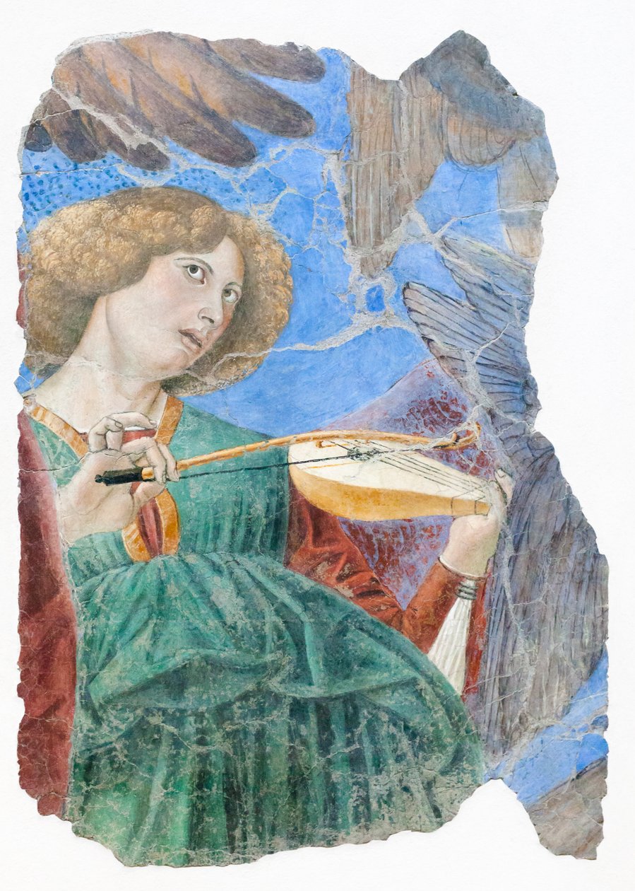 Musikkskapende engler, rundt 1480 (fresco) av Melozzo da Forli