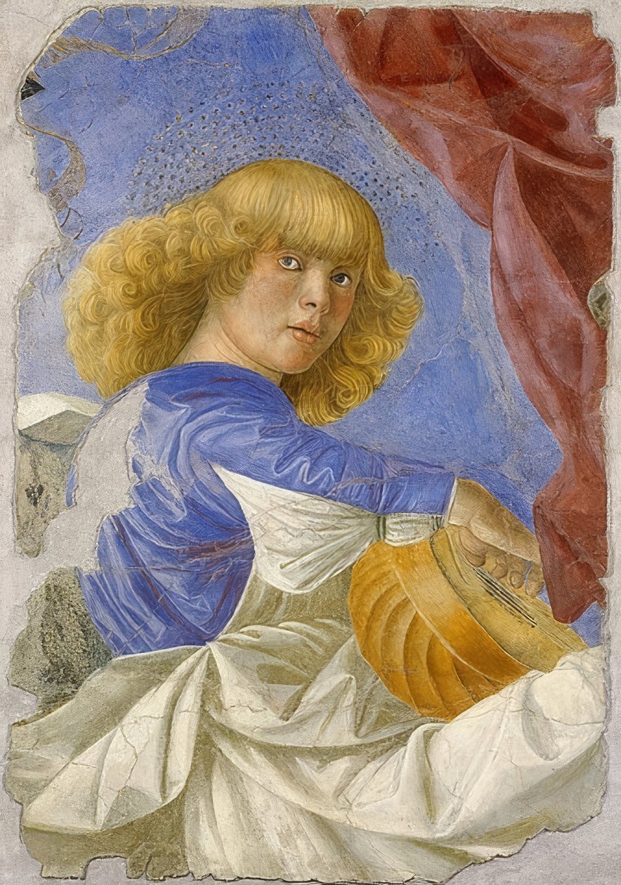Engel lager musikk. Rundt 1480 av Melozzo da Forli