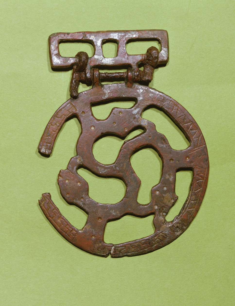 Beltedekorasjon funnet i Saint-Denis, Frankrike (metall) av Merovingian