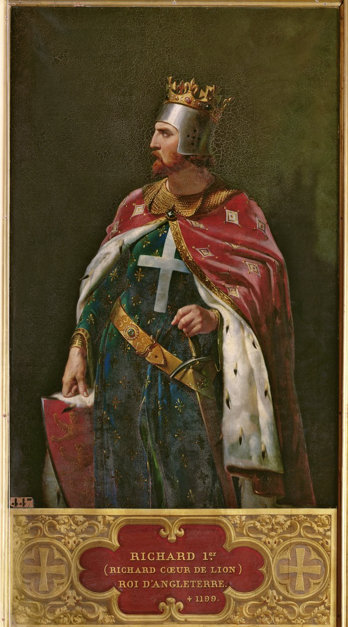 Richard I Løvehjerte (1157-1199) Konge av England, 1841 av Merry Joseph Blondel