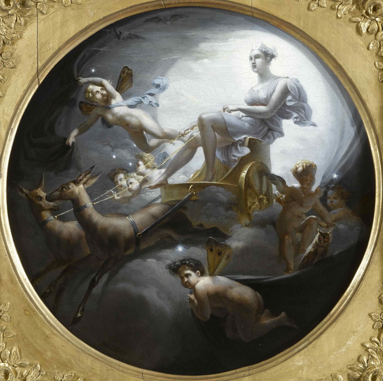 Diana på vognen hennes, 1821. av Merry Joseph Blondel