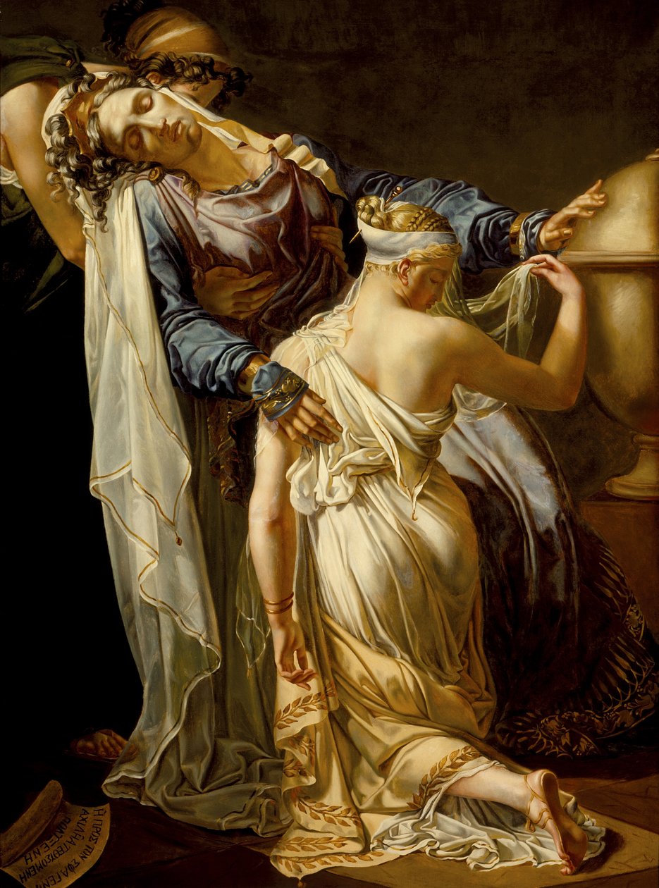 Hecuba og Polyxena, etter 1814 av Merry Joseph Blondel
